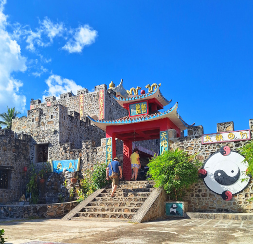 Replica of the great wall of China. Pai, Thailand.