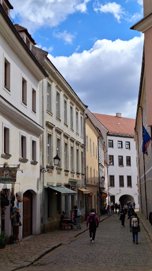 Charming Narrow Street in Old Town Bratislava Narrow street in the charming Old Town of Bratislava