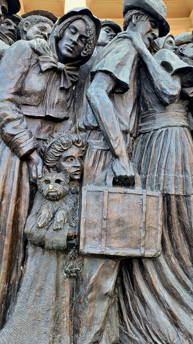 Family Group Close-Up – Angels Unawares Statue, Vatican City Close-up of a family group on the Angels Unawares statue in Vatican City