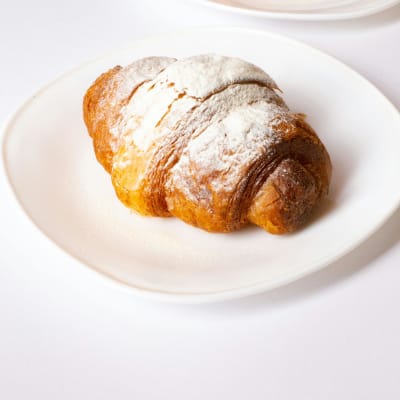 Icing Sugar Croissant – Termini Food Court, Rome Croissant dusted with icing sugar from Termini Food Court, Rome