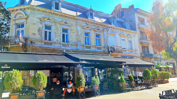 The architecture in Ruse features a blend of styles
